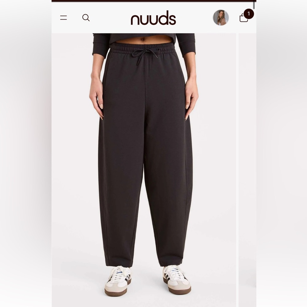 nuuds black boyfriend sweatpants
